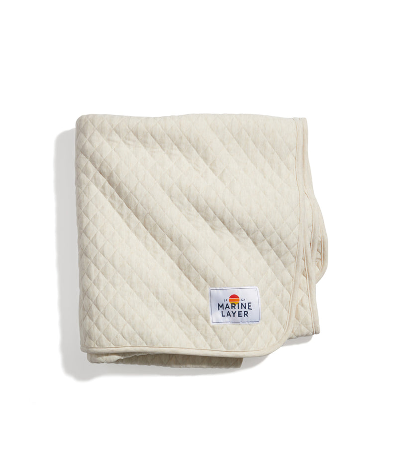 Corbet Blanket in Oatmeal Heather