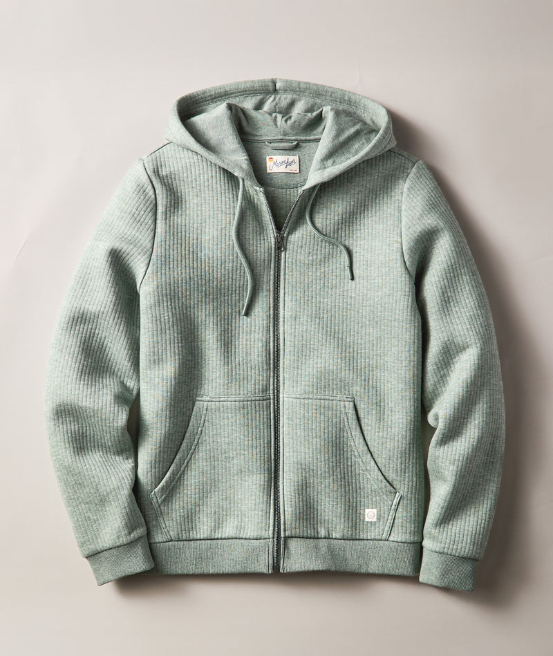 Corbet Quilted Zip Hoodie