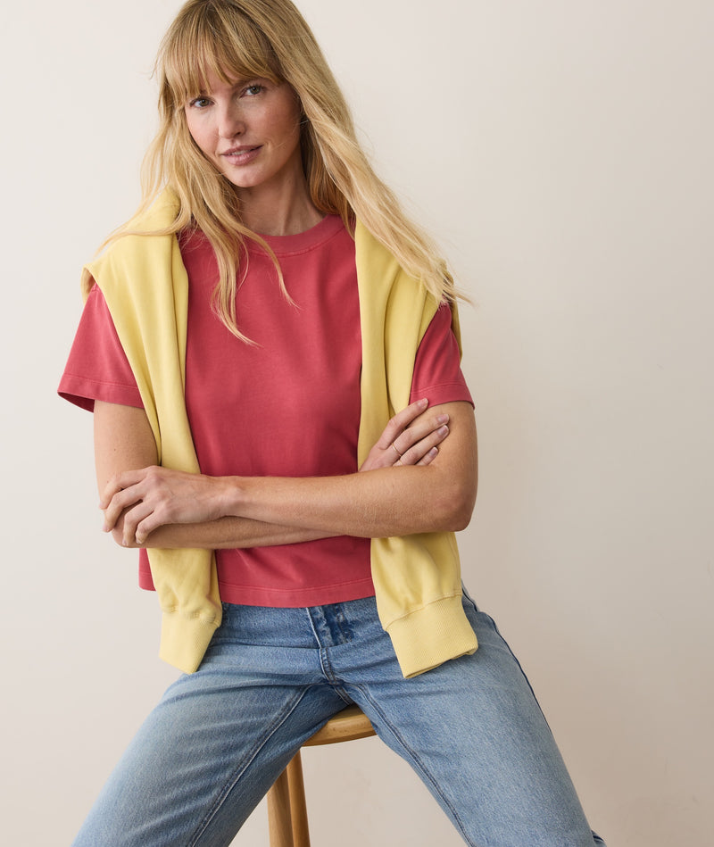 Luxe Sueded Tee