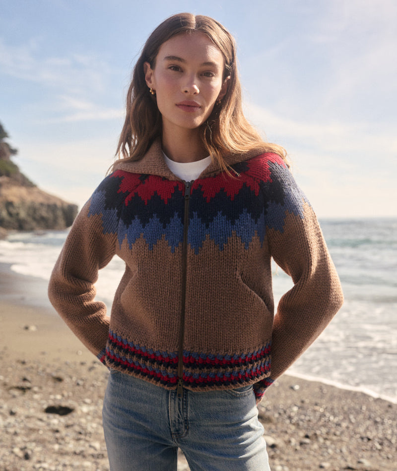 Fair Isle Zip Up Jacket