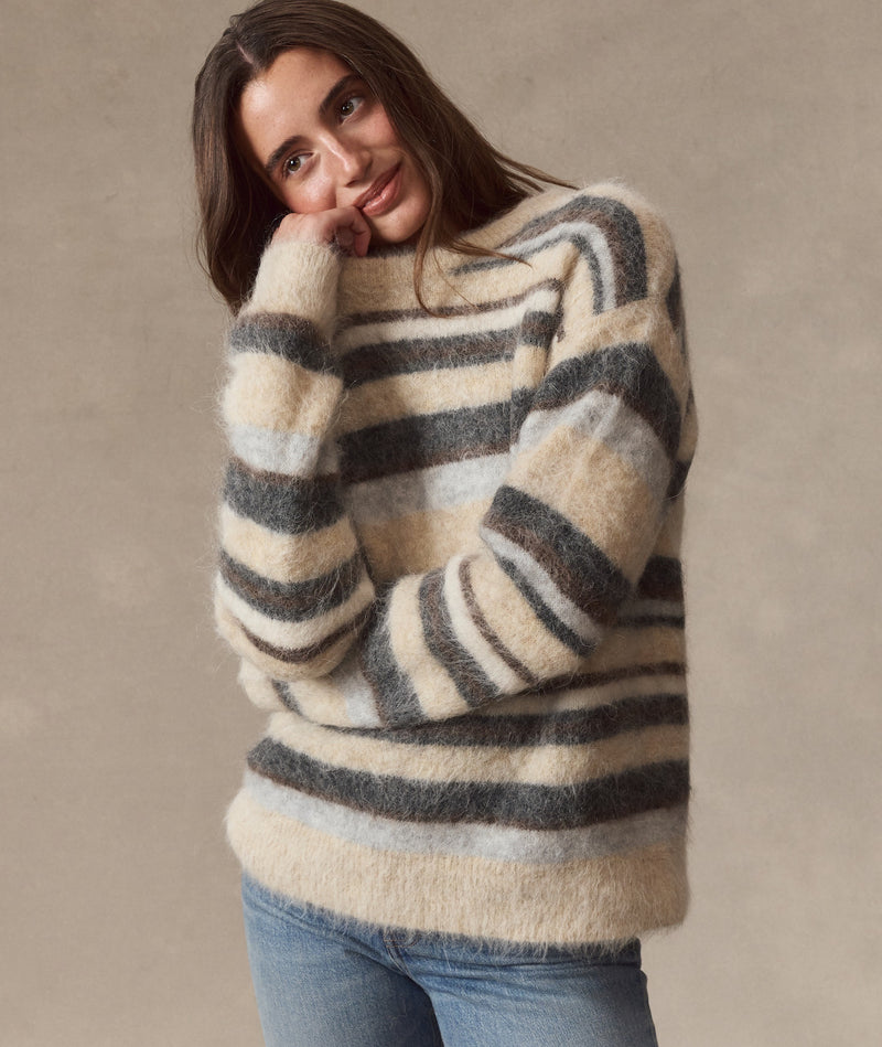 Suri Alpaca Crewneck Sweater