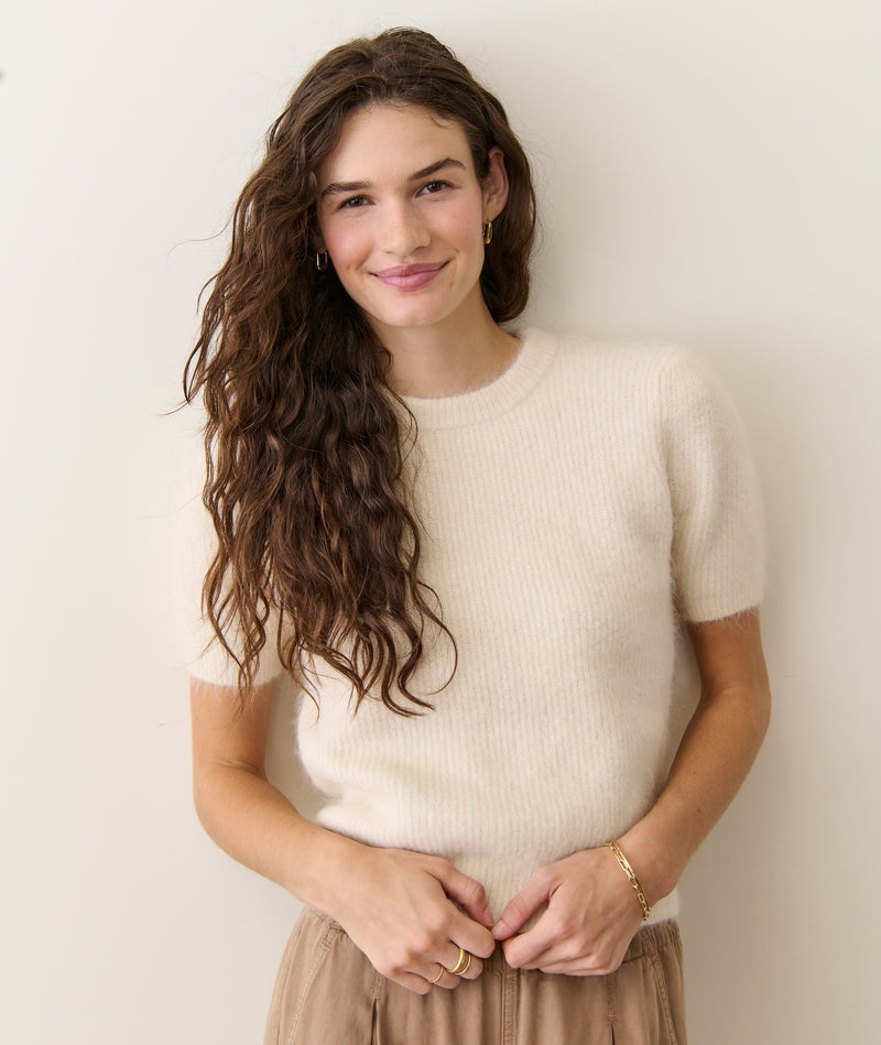 Suri Alpaca Puff Sleeve Sweater