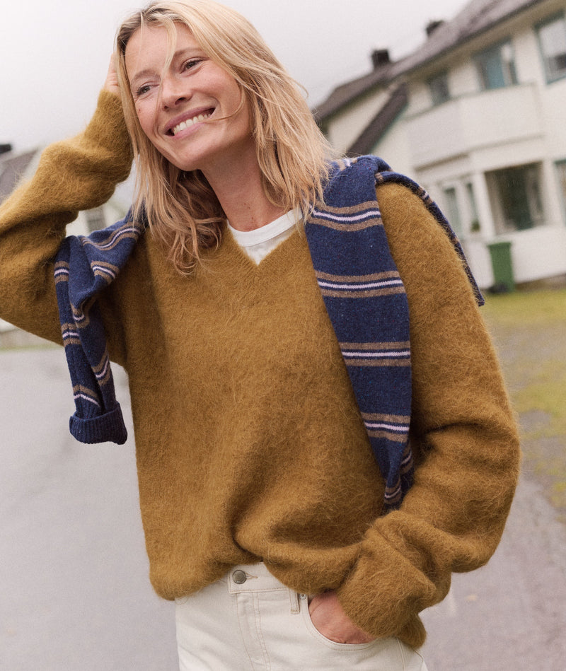 Suri Alpaca V-Neck Sweater