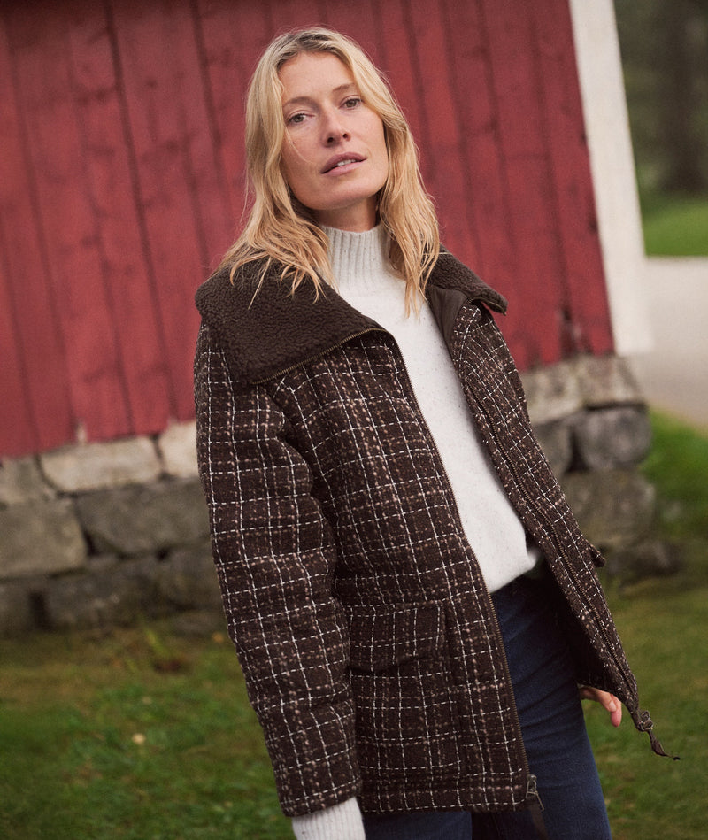 Sutton Tweed Puffer Jacket