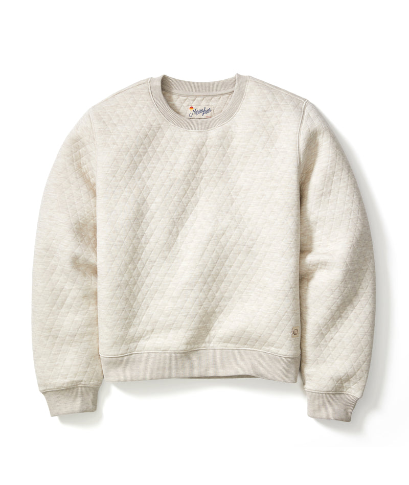 Women's Corbet Quilted Crewneck in Oat
