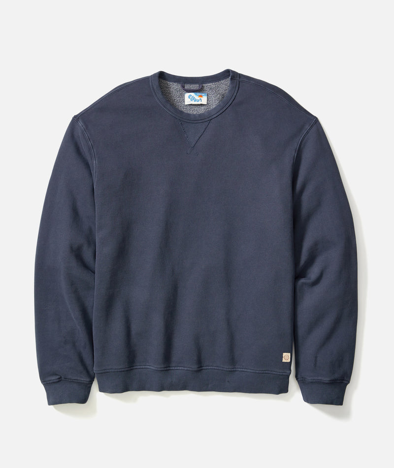 Men's Cloud 9 Fleece Relaxed Crewneck in Mood Indigo