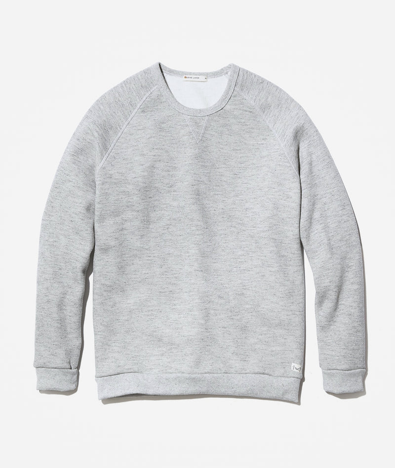 Men's Sherpa Crew Pullover in Heather Grey
