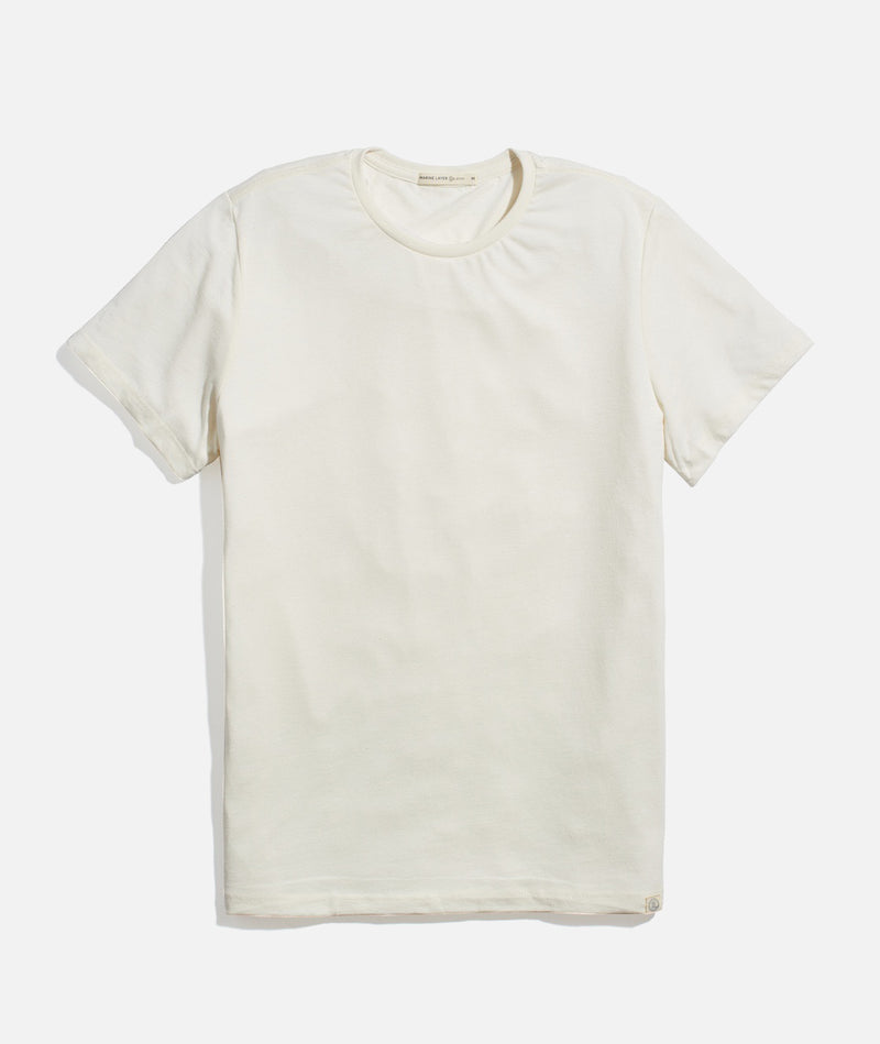 Men's Re-Spun Signature Crew in Natural