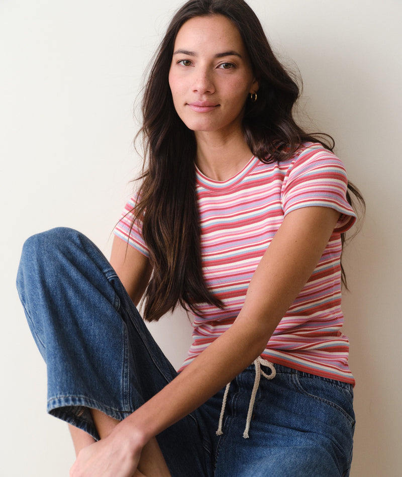 Lexi Rib Sun-In Crew Tee