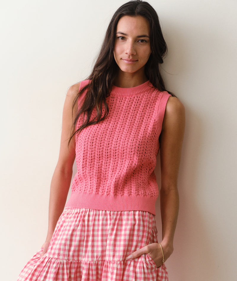 Mina Pointelle Sweater Tank