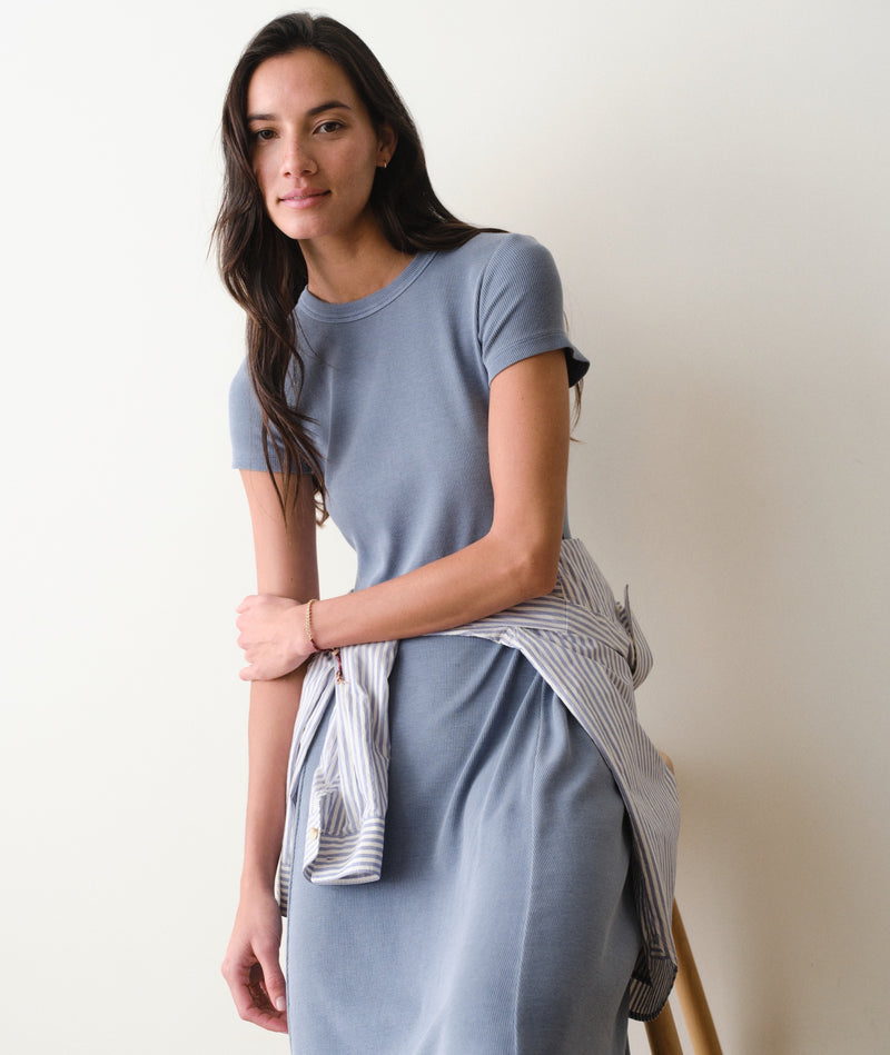 Lexi Short Sleeve Fit & Flare Midi Dress