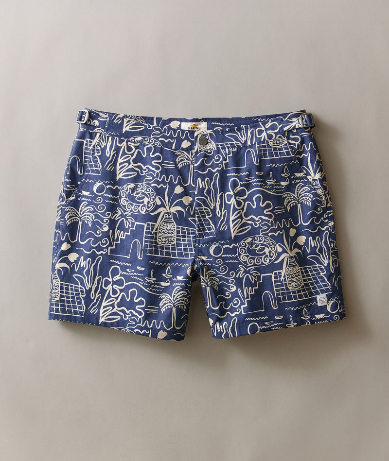 5" Vintage Swim Trunk