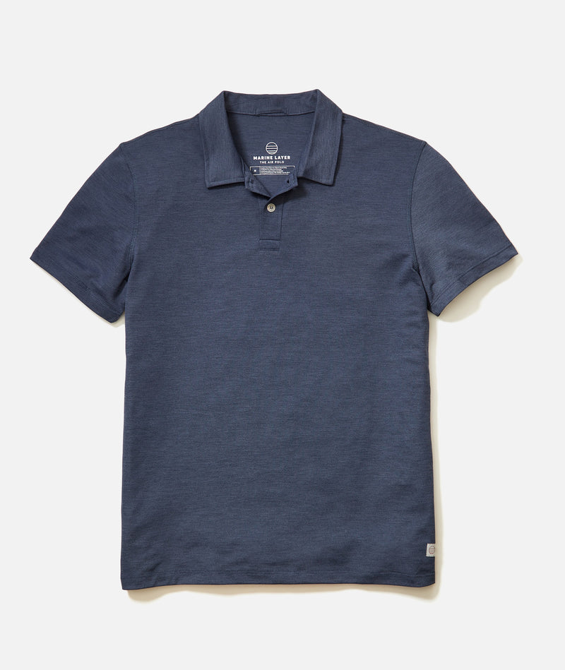 Men's Re-Spun Air Polo in Navy