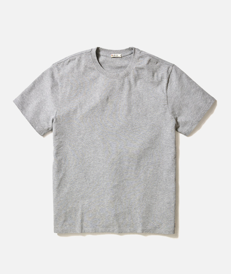 Men's Luxe Jersey Relaxed Tee in Heather Grey